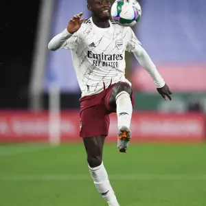 Nicolas Pepe in Action: Arsenal vs Leicester City - Carabao Cup 2020-21