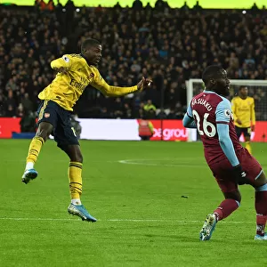 Nicolas Pepe Scores Arsenal's Second Goal in Premier League Clash Against West Ham United