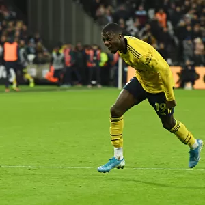 Nicolas Pepe Scores Arsenal's Second Goal vs. West Ham United (Premier League 2019-20)