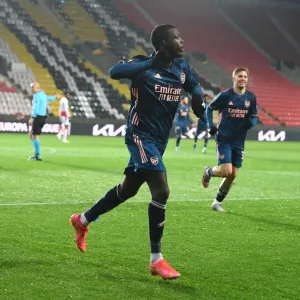 Nicolas Pepe Scores First Arsenal Goal in Europa League Victory over Slavia Praha (Behind Closed Doors) Nicolas Pepe Scores First Arsenal Goal in Europa League Victory over Slavia Praha (Behind Closed Doors)