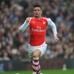 Olivier Giroud in Action: Arsenal vs. West Bromwich Albion, Premier League 2014/15