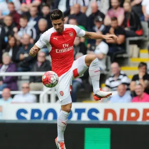 Olivier Giroud in Action: Arsenal vs. Newcastle United, Premier League 2015-16 Olivier Giroud in Action: Arsenal vs. Newcastle United, Premier League 2015-16