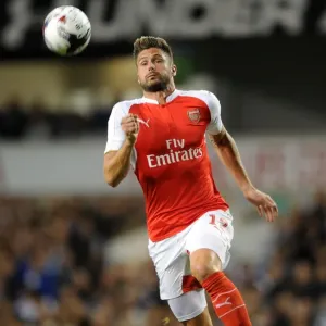 Olivier Giroud in Action: Arsenal vs. Tottenham Hotspur, Capital One Cup 2015/16 Olivier Giroud in Action: Arsenal vs. Tottenham Hotspur, Capital One Cup 2015/16