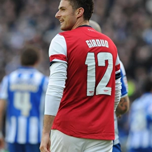 Olivier Giroud in Action: Arsenal vs. Brighton & Hove Albion, FA Cup 2012-13