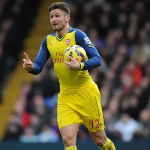 Olivier Giroud in Action: Crystal Palace vs Arsenal, Premier League 2014-15