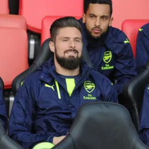 Olivier Giroud: In Action Against Southampton, Premier League 2016-17