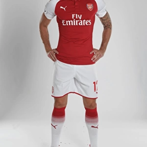 Olivier Giroud at Arsenal 2017-18 Team Photocall