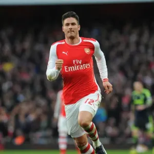 Olivier Giroud (Arsenal). Arsenal 2: 0 Middlesbrough. FA Cup 5th Round. Emirates Stadium, 15 / 2 / 15