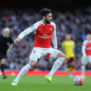 Olivier Giroud Print, FA Cup 4th Round, Emirates Stadium