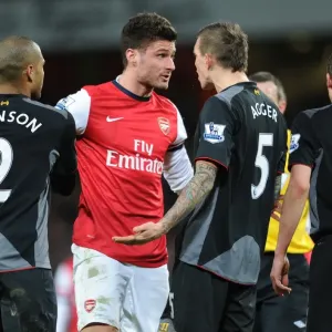 Olivier Giroud Print - Arsenal vs Liverpool, Emirates Stadium Olivier Giroud Print - Arsenal vs Liverpool, Emirates Stadium