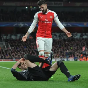 Olivier Giroud (Arsenal) Javi Martinez (Bayern) Olivier Giroud (Arsenal) Javi Martinez (Bayern)