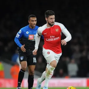 Olivier Giroud (Arsenal) Junior Stanislas (Bournemouth). Arsenal 2: 0 Bournemouth