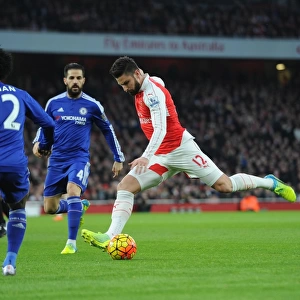 Olivier Giroud (Arsenal) Willian (Chelsea). Arsenal 0: 1 Chelsea. Barclays Premier League