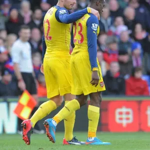 Olivier Giroud celebrates scoring Arsenals 2nd goal with Danny Welbeck. Crystal Palace 1: 2 Arsenal Olivier Giroud celebrates scoring Arsenals 2nd goal with Danny Welbeck. Crystal Palace 1: 2 Arsenal