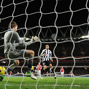 Olivier Giroud scores his 1st goal for Arsenal past Tim Krul (Newcastle). Arsenal 7