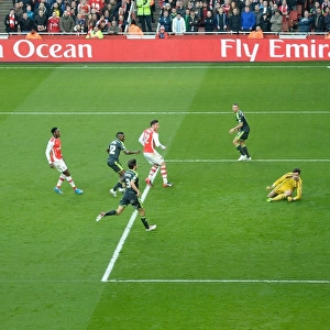 Olivier Giroud Scores First Goal: Arsenal vs. Middlesbrough, FA Cup 2014-15