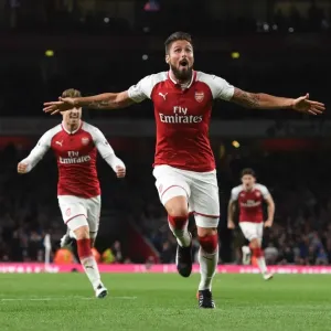 Olivier Giroud's Brace: Arsenal's 4-Goal Rampage vs Leicester City (2017-18)