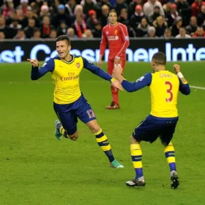 Olivier Giroud's Brace: Liverpool vs. Arsenal, Premier League 2014/15 Olivier Giroud's Brace: Liverpool vs. Arsenal, Premier League 2014/15