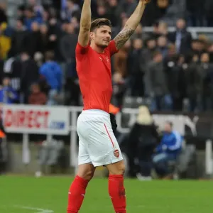 Olivier Giroud's Triumph: Newcastle Victory - Arsenal Fans Adoration, March 2015