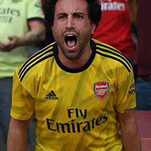 Passionate Arsenal Fan at Emirates Stadium: Arsenal vs. Tottenham, London Derby, Premier League 2021-22