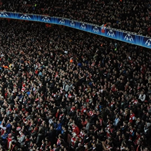 Passionate Arsenal Fans: Arsenal vs AC Milan, UEFA Champions League Round of 16 at Emirates Stadium