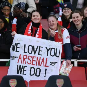 Passionate Arsenal Fans Flock Emirates Stadium for Arsenal vs. Chelsea Women's Super League Match, 2022-23