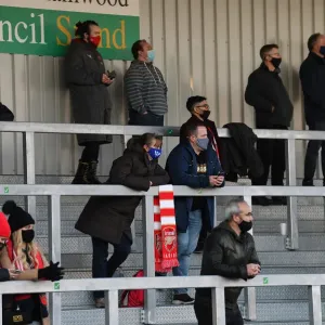 Passionate Arsenal Fans at Meadow Park: Arsenal Women's FA WSL Match vs Birmingham City