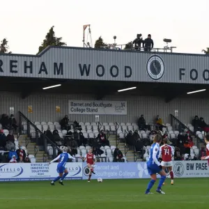 Passionate Arsenal Women Fans in Action at Meadow Park during FA WSL Match vs Birmingham City