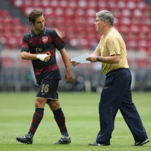 Pat Rice gives instructions to Mathieu Flamini, Print