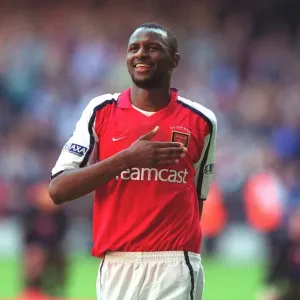 Patrick Vieira Celebrates Arsenal's Victory Over Manchester United, FA Barclaycard Premiership, Old Trafford, 2002 Patrick Vieira Celebrates Arsenal's Victory Over Manchester United, FA Barclaycard Premiership, Old Trafford, 2002