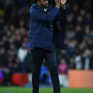 Patrick Vieira Celebrates with Crystal Palace Fans after Arsenal Match