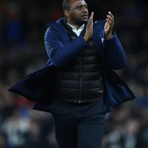 Patrick Vieira Celebrates with Crystal Palace Fans After Arsenal Match