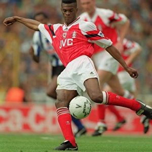 Paul Davis Celebrates FA Cup Victory with Arsenal at Wembley, 1993