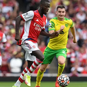 Pepe in Action: Arsenal vs. Norwich City, Premier League 2021-22