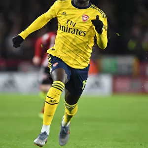 Pepe in Action: Sheffield United vs. Arsenal Premier League Clash (2019-20)