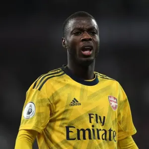 Pepe in Action: West Ham vs. Arsenal - Premier League Clash, London, 2019