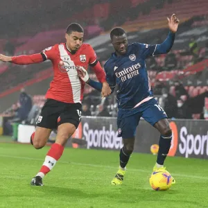 Pepe Holds Off Valery: Southampton vs. Arsenal, Premier League 2021 (Behind Closed Doors)