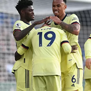 Pepe, Partey, Magalhaes: Arsenal's Celebration after Nicolas Pepe's Goal vs Crystal Palace (2020-21)