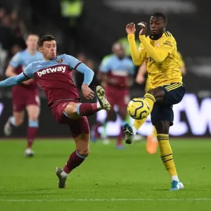 Pepe Under Pressure: West Ham vs. Arsenal, Premier League Clash, London, 2019