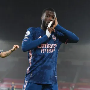 Pepe Scores First for Arsenal in Empty St. Mary's Stadium (Premier League 2021)