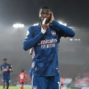 Pepe Scores First Goal: Southampton vs. Arsenal in Empty St. Mary's Stadium (Premier League, 2021)