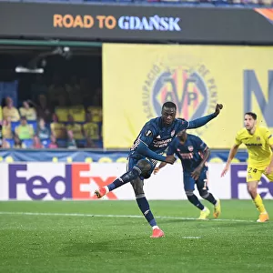Pepe Scores Penalty: Arsenal Takes Early Lead in Europa League Semi-Final vs. Villarreal