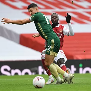 Pepe Scores the Second: Arsenal vs Sheffield United in Empty Emirates Stadium (2020-21)