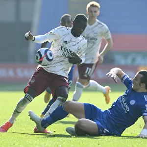 Pepe vs Soyuncu: Intense Battle in Leicester City vs Arsenal Premier League Clash