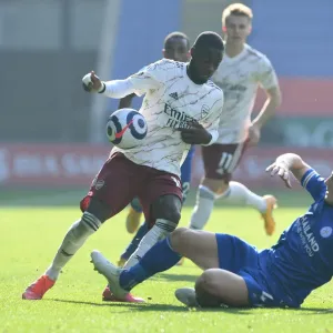 Pepe vs Soyuncu: Intense Battle in Leicester City vs Arsenal Premier League Clash Pepe vs Soyuncu: Intense Battle in Leicester City vs Arsenal Premier League Clash
