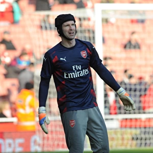 Petr Cech (Arsenal) before the match. Arsenal 2: 1 Burnley