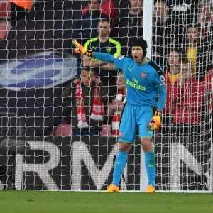 Petr Cech Focused: Arsenal vs. Southampton, Premier League 2016-17
