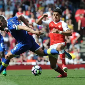 Phil Jagielka vs Alexis Sanchez Print Phil Jagielka vs Alexis Sanchez Print