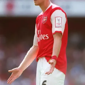 Philippe Senderos Celebrates Arsenal's Win Against Paris Saint-Germain at Emirates Cup, 2007 Philippe Senderos Celebrates Arsenal's Win Against Paris Saint-Germain at Emirates Cup, 2007