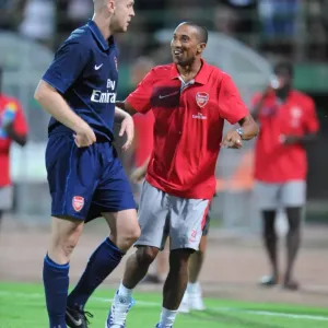 Philippe Senderos and Gael Clichy (Arsenal) Philippe Senderos and Gael Clichy (Arsenal)